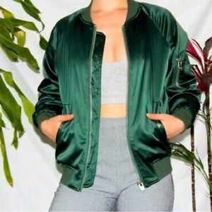 Urban Outfitters Bomber Satin Jacket